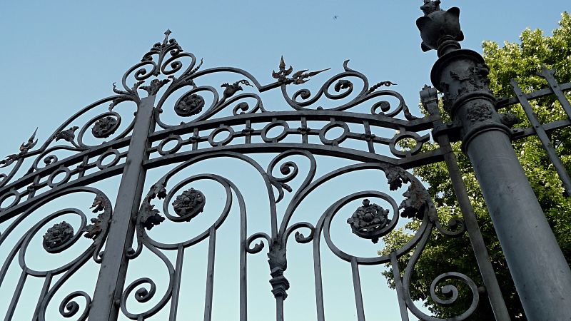 Wrought Iron Gate Installation detail