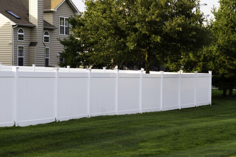 White Pvc Fence Installation